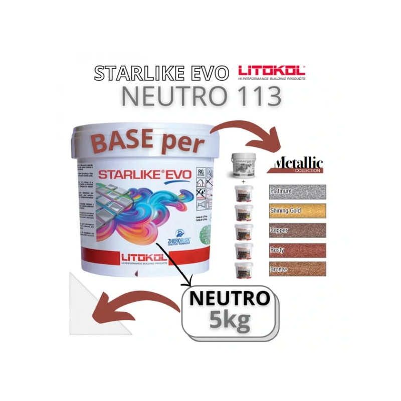 Litokol STARLIKE® EVO 113 Neutro 5 kg - Voegmiddel