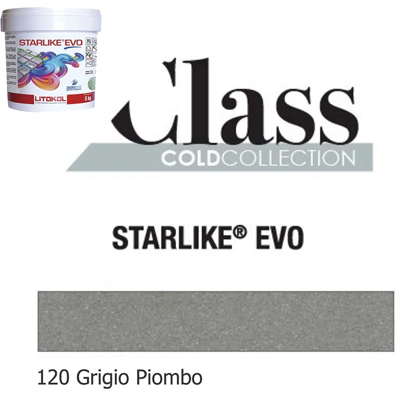 Litokol STARLIKE® EVO 120 Grigio piombo 2,5 kg - Voegmiddel