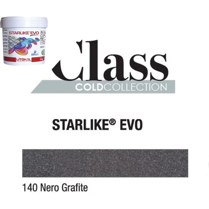 Litokol STARLIKE® EVO 140 Nero grafite 5 kg - Voegmiddel