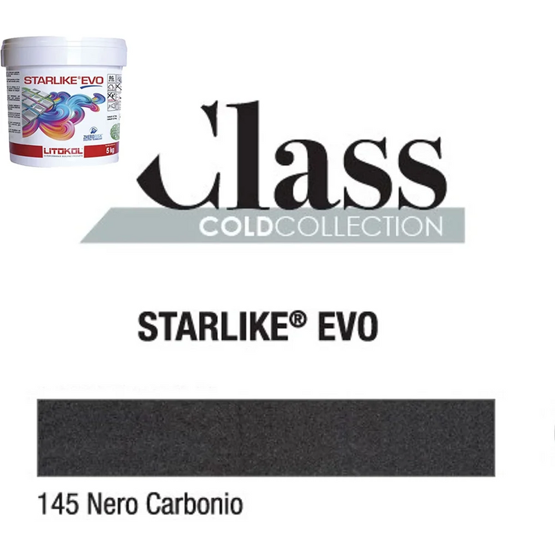 Litokol STARLIKE® EVO 145 Nero carbonio 2,5 kg - Voegmiddel