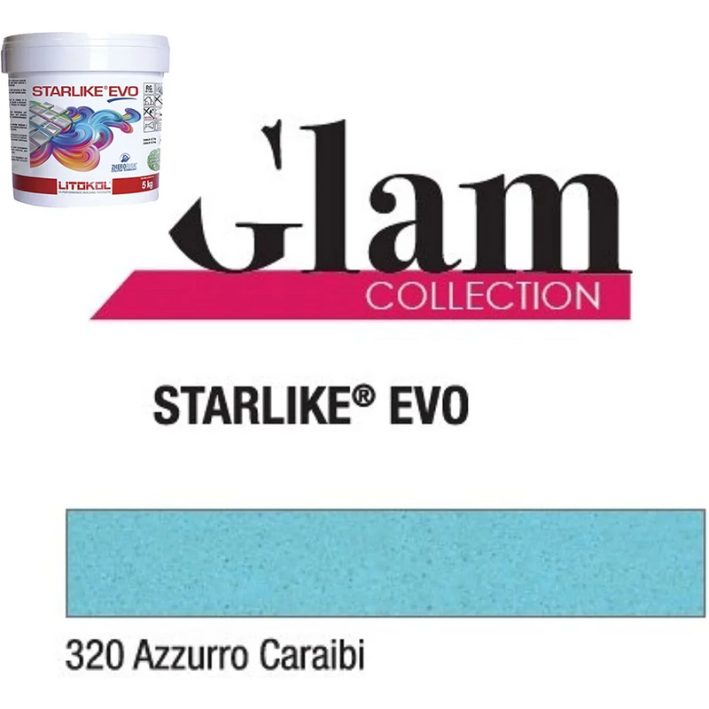 Litokol STARLIKE® EVO 320 Azzurro caraibi 2,5 kg -