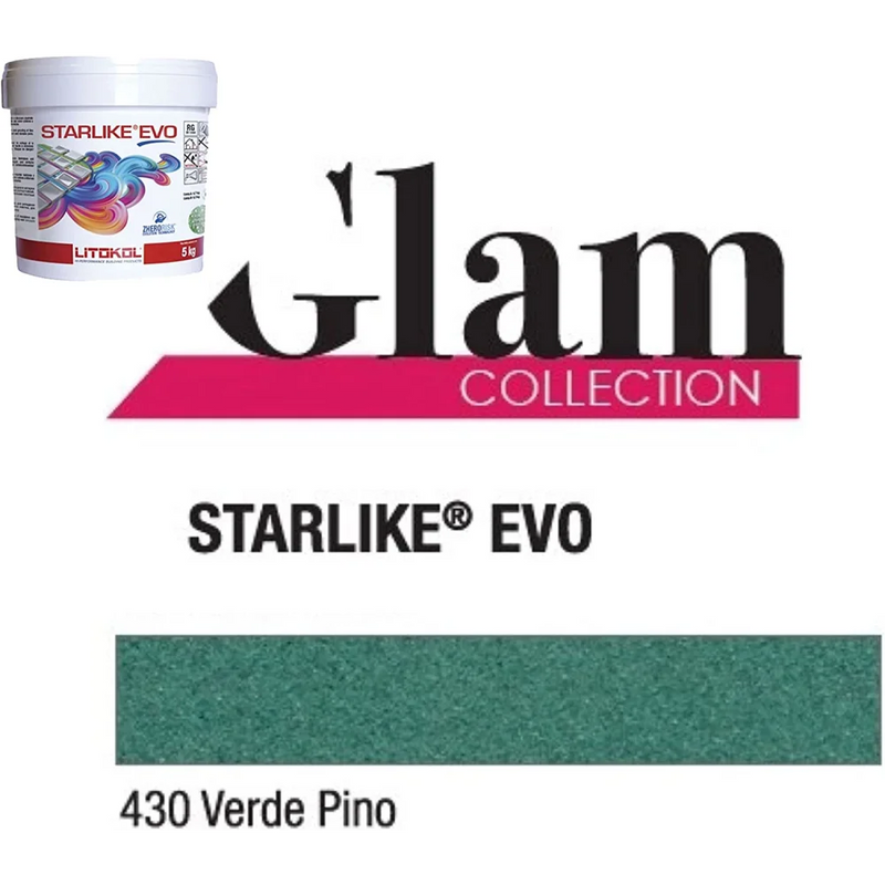 Litokol STARLIKE® EVO 430 Verde pino 5 kg - Voegmiddel