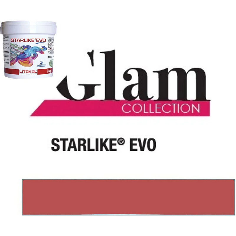 Litokol STARLIKE® EVO 550 Rosso oriente 2,5 kg - Voegmiddel