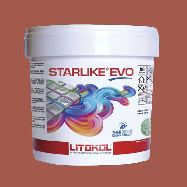 Litokol STARLIKE® EVO 580 Rosso mattone 2,5 kg - Voegmiddel