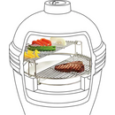 LM Kamado BBQ rooster Uitbreiding 22 | 24 Inch RVS -