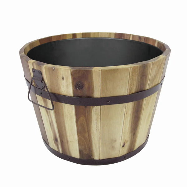 Ronde plantenbak M Kuip Lignum Acacia FSC 46 x 32 CM Naturel