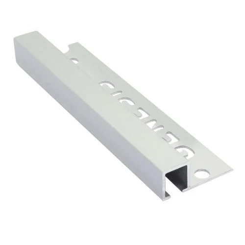 Tegelstrip aluminium.rh.str.mat-zilver 12mm - Tegelstrips