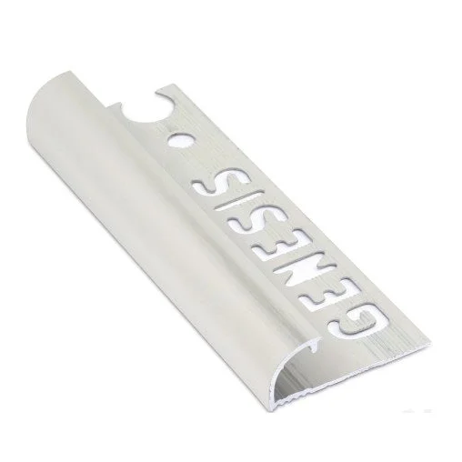 Tegelstrip aluminium ro.a.str. Geborsteld zilver 10mm -