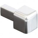 Tegelstrip buitenhoek TDG 12 mm glans zilver per 4 stuks -
