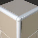 Tegelstrip Rond profiel aluminium wit 6 mm - Tegelstrips