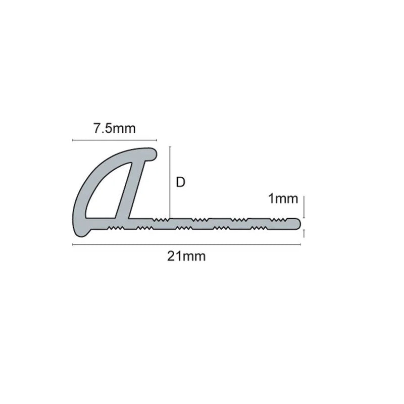 Tegelstrip Rond profiel Créme - Room 8 mm - Tegelstrips