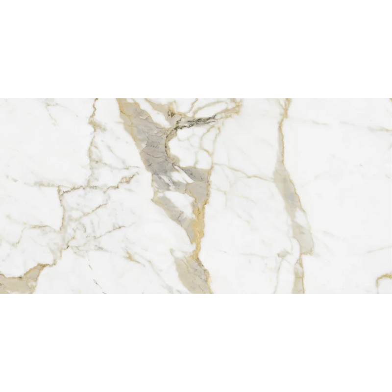 Vloertegel Gold calacata Glans 60 x 120 cm - Vloertegels