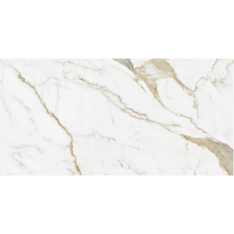 Vloertegel Gold calacata Glans 60 x 120 cm - Vloertegels