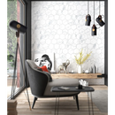 Vloertegel Swan white hexagon 20 x 20 cm - Vloertegels