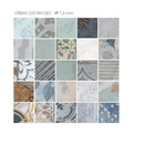 Vloertegel Urban 200 decor mix 20 x 20 cm - Vloertegels