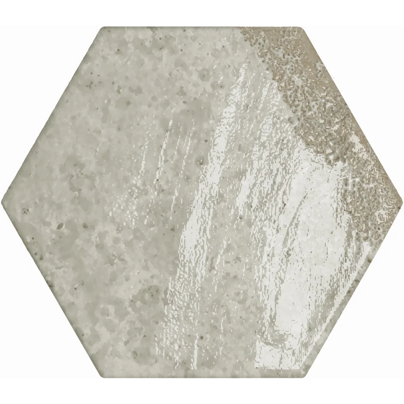 Wandtegel Carmen Hexagon grey 13 x 15 cm - Wandtegels