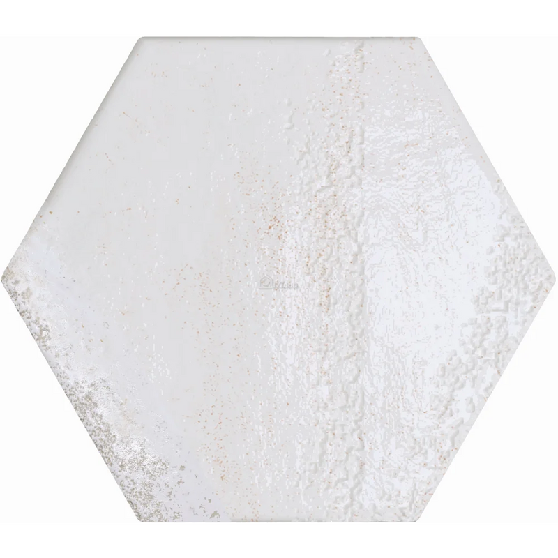 Wandtegel Carmen Hexagon white 13 x 15 cm - Wandtegels