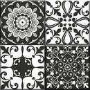 Wandtegel Notte White| Black 30 x 30 cm - Wandtegels