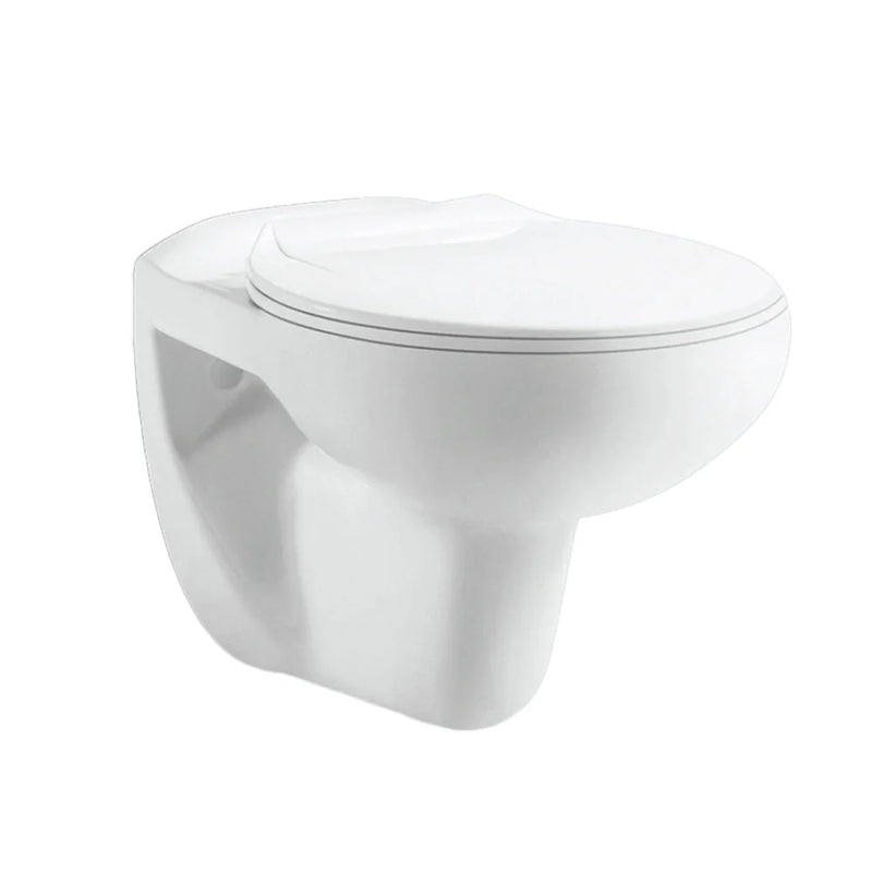 Wandtoilet Eclips glans wit rimless met wc bril -