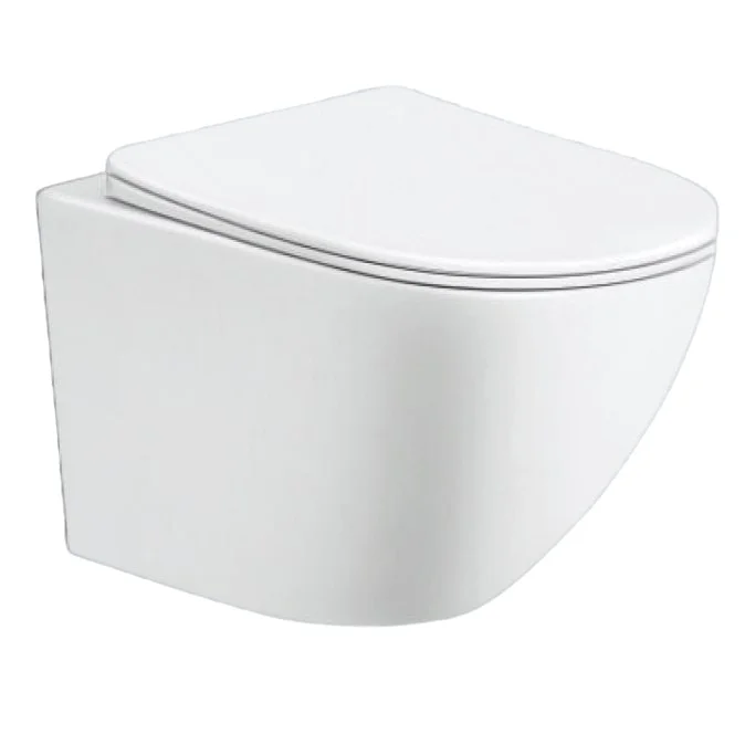 Wandtoilet Elite glans wit rimless incl.wc bril -