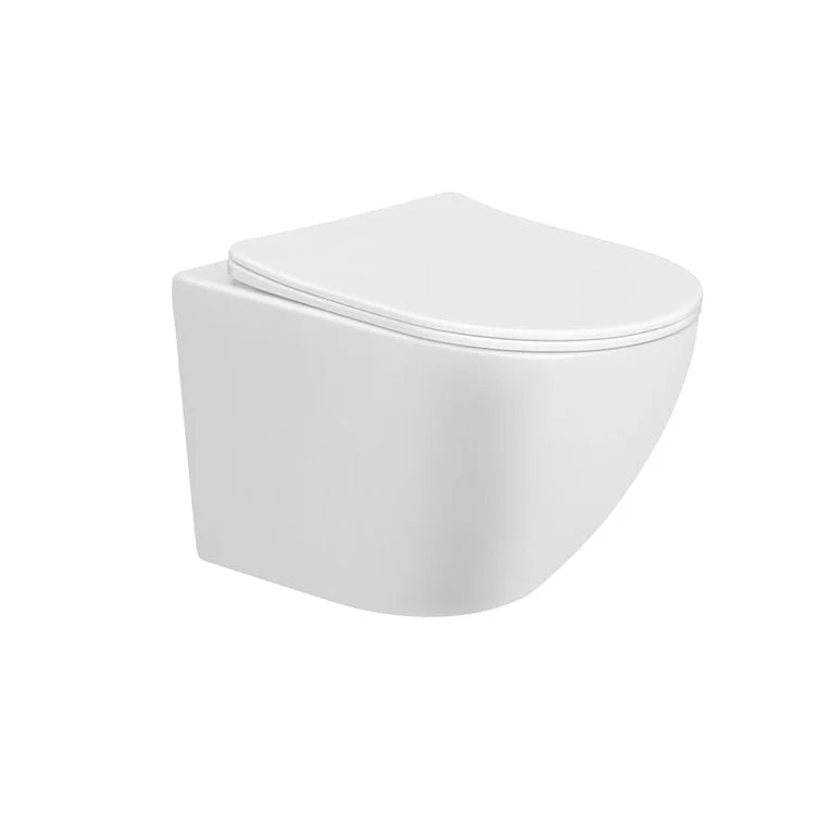 Wandtoilet Elite glans wit rimless incl.wc bril -