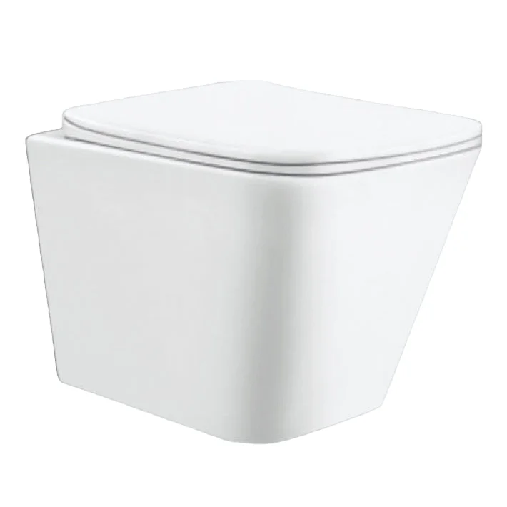 Wandtoilet Piazza glans wit rimless met wc bril -