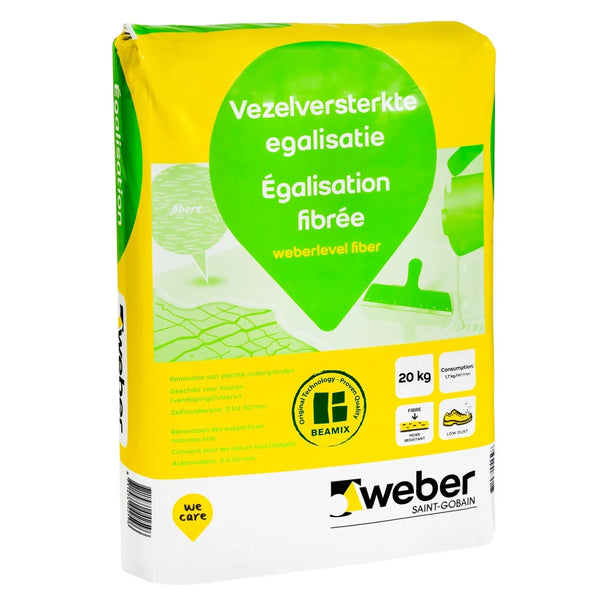 Weber Vezelsterkte egalisatie Weberlevel Fiber 20 kg -